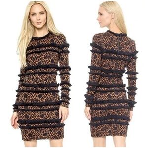 Veronica Beard Fringe Silhouette Dress